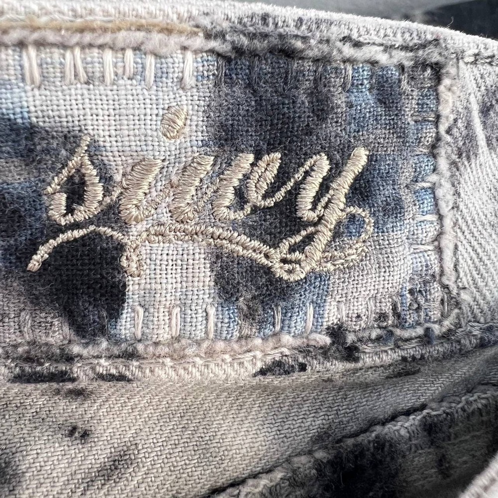 Siwy Jeans Women's Hannah Jeans Size 26 (2) Black Tie Dye Embossed Pockets - Picture 13 of 17